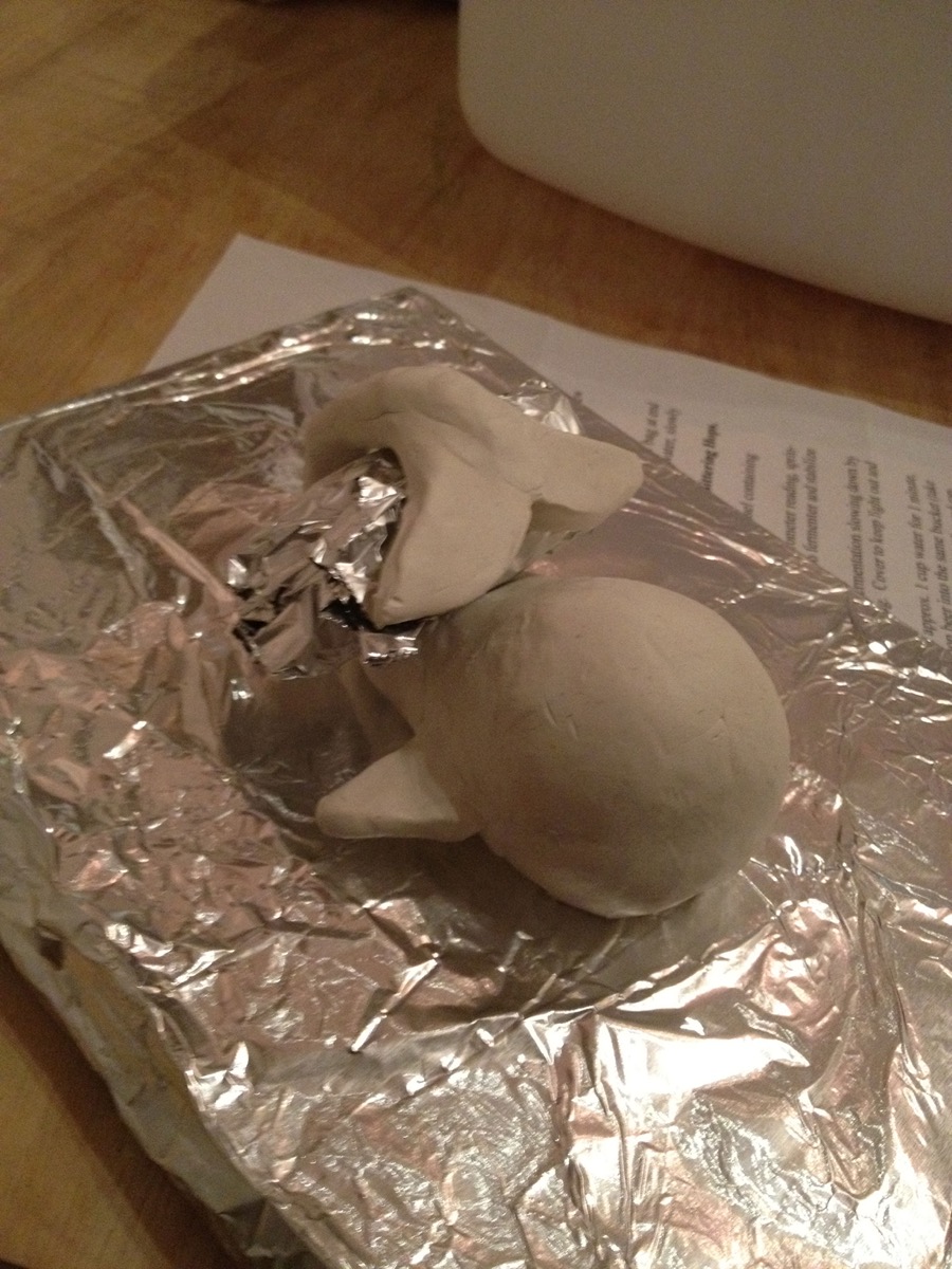 Clay sculpts exploring the size, shape, and tail grip